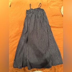 Target A New Day blue striped maxi dress